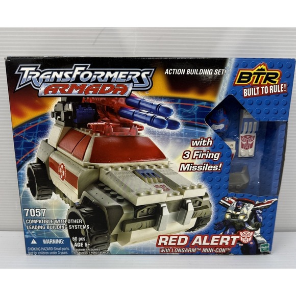 Hasbro Other - Transformers Armada Red Alert With LongArm & Mini-Con 7057 BTR Built To Rule New